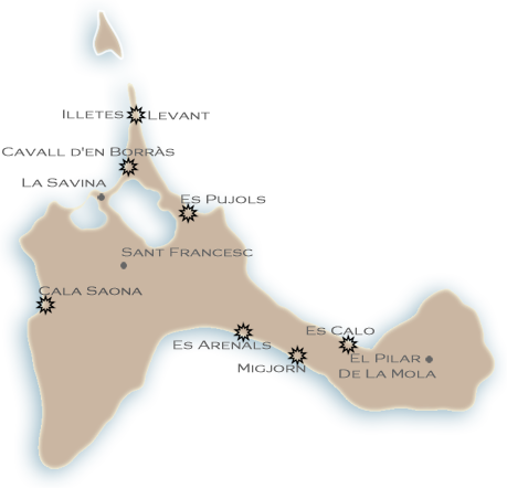 Formentera Beach Locations