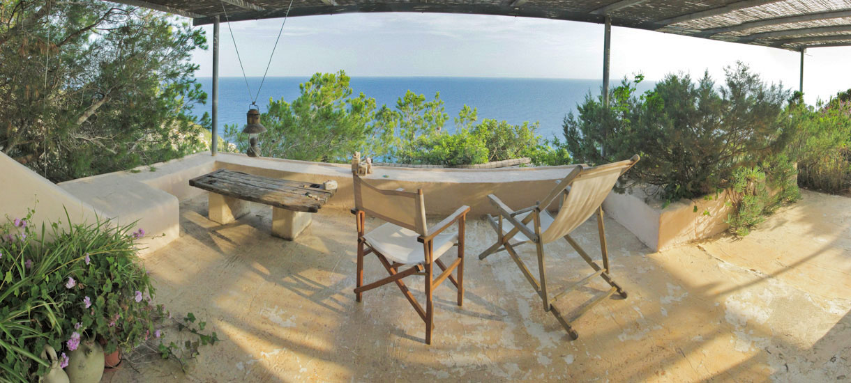 Formentera sea view villa - Can Pau patio - La Mola, Villas Formentera