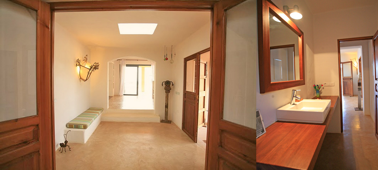 Formentera villa rental - Can Saler - Spacious interior entrance - Villas Formentera