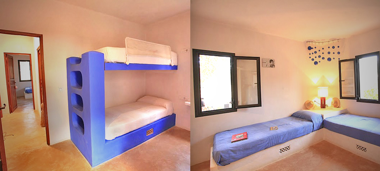 Formentera villa rental - Can Saler bedrooms - Villas Formentera